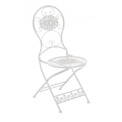 Produktbild von CLP Eisen Klappstuhl Mani im Jugendstil weiß