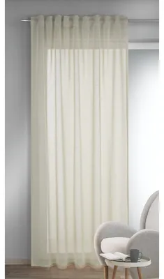Produktbild von Fertigschal verdeckte Schlaufen „Leon“ - Größe (HxB): 245x135cm Farbe: Beige