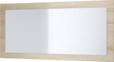 Produktbild von Vladon Spiegel Lima, Germany, Wandspiegel mit Rahmen im modernen Stil, Eiche sägerau (89 x 45 cm)