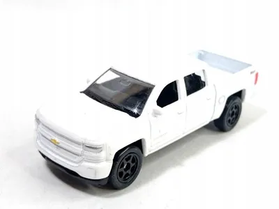Produktbild von Welly Chevrolet Silverado 2017 Metallmodell rot 1:64