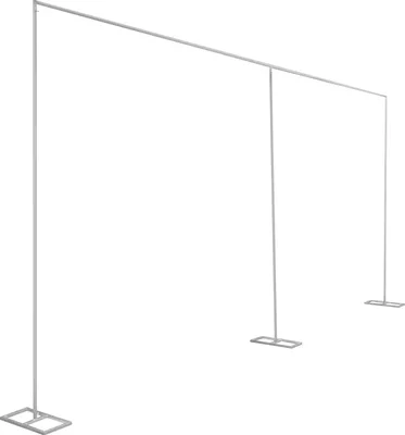 Zdjęcie produktu dla Stojak na łuk ślubny, elegancki design, trwała konstrukcja, srebrny