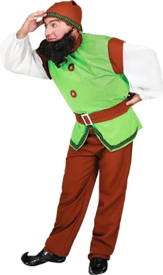 Produktbild von Zwerg grün Wichtel Karneval Faschingskostüm Herren
