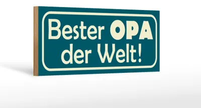 Produktbild von Holzschild Spruch 27x10cm Bester Opa der Welt