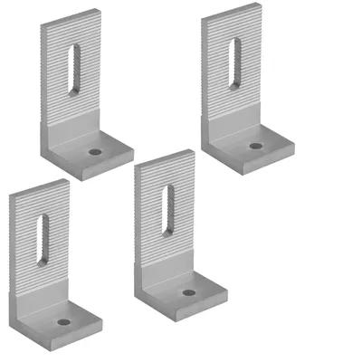 Produktbild von Avoltik 4er Set Verbindungswinkel 90° Winkel L Halter Verbinder Schienenverbinder Solar