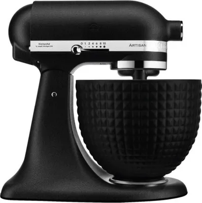 Imagen del producto de KitchenAid 5KSM156CXEBK, Batidora de pie, Negra, Amasado, Mezclado, 4,8 litros, Hierro fundido , Gancho amasador