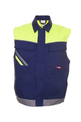 Produktbild von Größe XXXL Herren Planam Visline Weste marine gelb zink Modell 2463