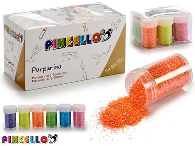 Immagine prodotto di Set di glitter pastello Pincello - 6 colori glitter shaker 12 g