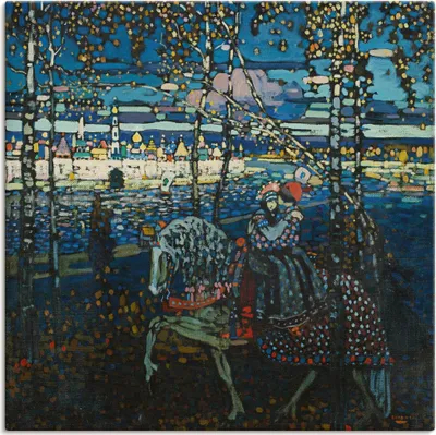 Produktbild von ARTland Leinwandbild Reitendes Paar. 1907 Größe: 70x70 cm