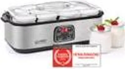 Produktbild von TZS First Austria elektischer Joghurtbereiter, Joghurt Maker, 25 W, 8 Gläser, 190 ml, LCD-Display, Temperatureinstellung, Timer- und Auto-Stop-Funktion, weiß/grau