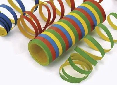 Produktbild von Papier Luftschlangen bunte Streifen - 1 Rolle mit 18 Wurf je 4 Meter