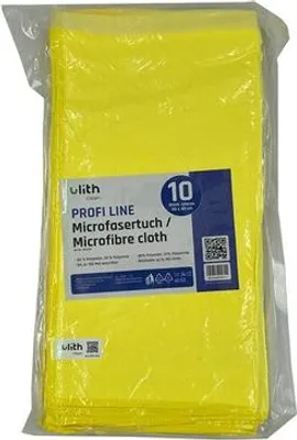 Produktbild von Clean-Profi Microfasertuch gelb, 40 x 40 cm, 10 Tücher