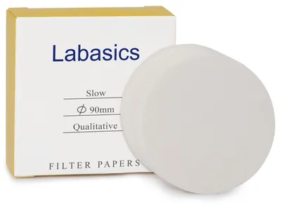 Filterpapier 90 mm, 10 µm, langsam fließend, 100 Stück