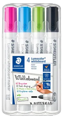 Produktbild von STAEDTLER Lumocolor Whiteboard-Marker 351 4er Etui