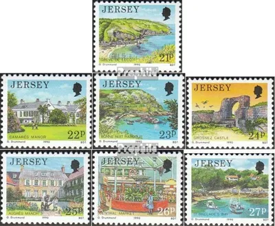 Produktbild von Briefmarken GB - Jersey 1990 Mi 501-507 (kompl.Ausg.) postfrisch Ansichten