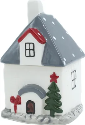 Produktbild von Keramik Haus mit Deckel 10,5cm x 17,5cm