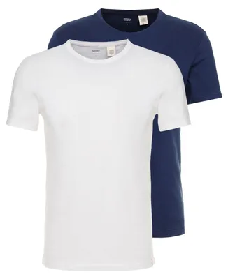 Image de T-shirt Levis pour homme, modèle 79541 0002 - lot de deux : un blanc, un bleu