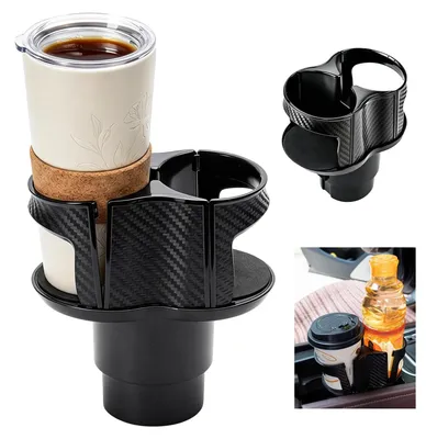 Imagen del producto de Omgoods: Portavasos doble multifuncional para coche