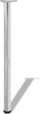 Obrázek produktu pro vidaXL 4x výškově nastavitelná stolová noha chrom 870 mm
