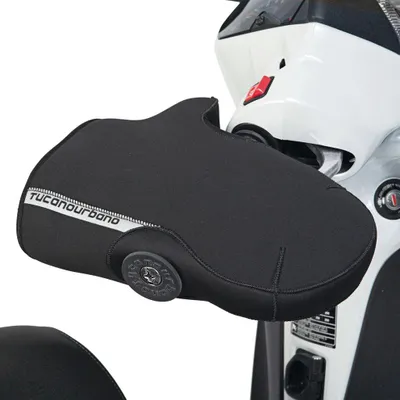 Image de TUCANO URBANO Hand Covers en néoprène noir pour guidon sans barre transversale
