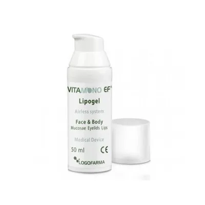 Produktbild von Vitamono Ef Lipogel für Lippen, feuchtigkeitsspendend, schnell einziehend, vegan & tierversuchsfrei, 50ml