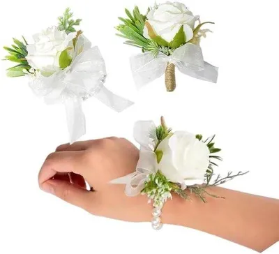 Produktbild von Wit Corsage-Set für Hochzeit und Brautparty