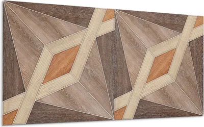 Produktbild von Geometrisches Holzmuster – Selbstklebende Fliesen – Wandverkleidung – Wandpaneel – PVC Fliesen – Vinylflisen – PCV Flisen – Selbstklebend – Wanddeko – 6 Stück 60 x 30 cm