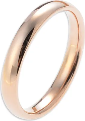 Produktbild von viva adorno Gr.57 (18,1 mm Ø) Band Ring Edelstahl Rosegold glänzend 3mm schmal Damenring RS57_rgs