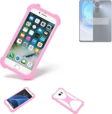 Produktbild von K-S-Trade Handy Hülle kompatibel mit Tecno Camon 19 Pro Schutz Hülle Bumper Silikon Schutz Hülle Cover Case Silikoncase Silikonbumper TPU Softcase
