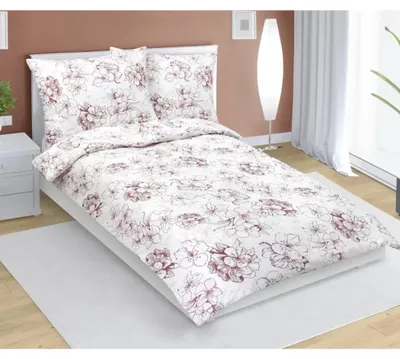 Immagine prodotto di Biancheria da letto in cotone - 140x200 cm. 70x90 - rosso, beige
