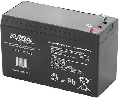 Produktbild von Akumulator kwasowo-ołowiowy 12V 7Ah AGM Akumulator kwasowo-ołowiowy żelowy Bezobsługowy Airtight Xtreme