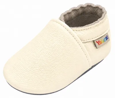 Productafbeelding van YALION Zachte leren loopschoenen voor jongens (6-12 maanden, beige - model a1)