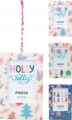 Produktbild von Fotorahmen rechteckig MDF dekorativ Weihnachten 8x12cm