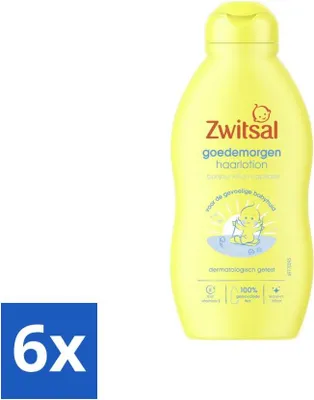 Imagen del producto de Zwitsal - Loción capilar "Buenos días" - Refrescante y calmante - 200 ml - Paquete económico - 6 unidades