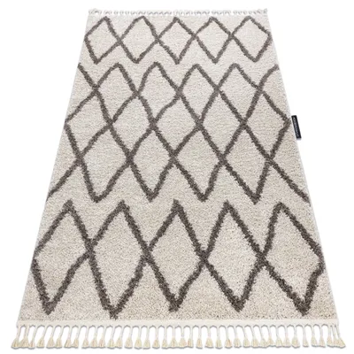 Immagine prodotto di Tappeto BERBER BENI crema Frange berbero marocchino shaggy beige 80x150 cm