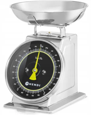 Obrázok produktu pre Hendi Kuchynská analógová váha s miskou 5 kg mechanická