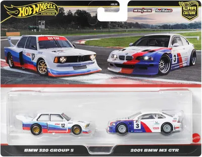 Produktbild von Hot Wheels HW BMW E46 GTR, Fahrzeug-Set, 3 Jahr(e), Kunststoff, Metall, Mehrfarbig