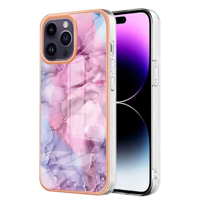 Immagine prodotto di Custodia per iPhone 15 Pro Max in silicone TPU a fantasia, paraurti antiurto Rosa