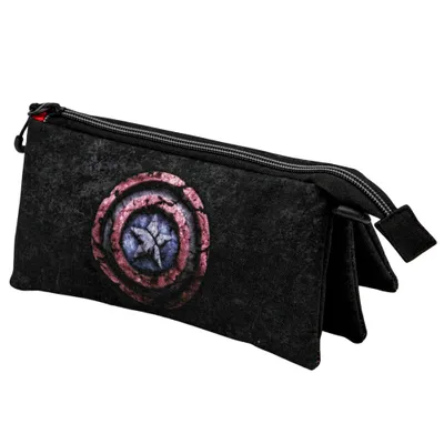 Image de Trousse à crayons triple Marvel Captain America