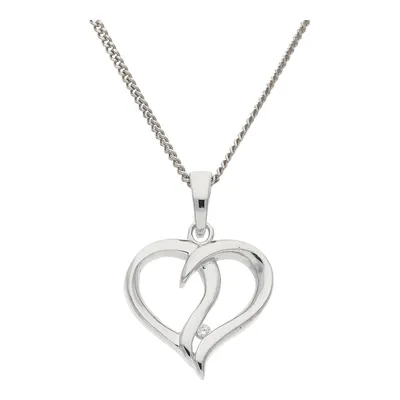 Produktbild von Kettenanhänger Silber 925 Zirkonia Herz JL10-02-2879 JuwelmaLux