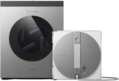Image de Robot lave-vitres ECOVACS WINBOT W3 OMNI avec station multifonction, nettoyage automatique des tampons, nettoyage intelligent le long des bords