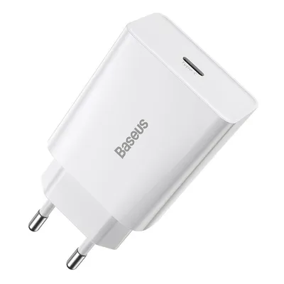 Obrázek produktu pro Incarcator Baseus Speed Mini, USB-C, PD, 3A, 20W (alb)