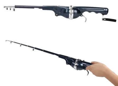 Produktbild von 2-in-1 Teleskopische Angelrute mit Angelrolle - Tragbar und Ergonomisch