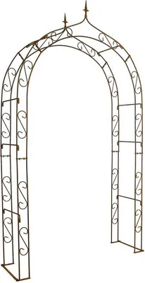 Produktbild von Torbogen Rosenbogen Edelrost 140 cm Rankhilfe Kletterhilfe Rosenspalier Rost