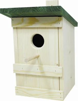 Produktbild von Elmato 10179 Starenkobel Kobel Nistplatz aus Fichte, 45mm Loch, Frontöffnung, 18x26x32cm