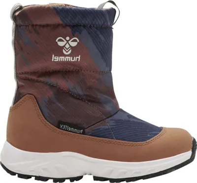 Image de Hummel Root Puffer Recycled Tex Snow Stiefel Marron,Bleu EU 22 Garçons Marron,Bleu EU 22