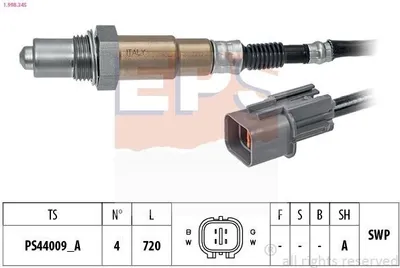 Produktbild von EPS Lambdasonde für HYUNDAI i10 (PA) Beheizt Planarsonde 720mm 1.998.345