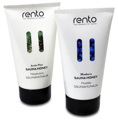 Produktbild von 2er Set Rento Saunahonig-Creme Blueberry + Arctic Pine
