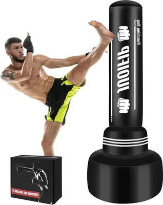 Produktbild von Famanu Standboxsack 180 cm - Aufblasbare Kickbox-Tasche für Training