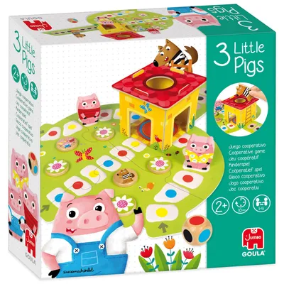 Produktbild von Goula - 3 kleine Schweinchen, Kartenspiel, Glücksspiel, 3 Jahr(e), 15 min, 15 min, Familienspiel