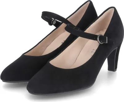 Zdjęcie produktu dla Gabor 41.411 buty damskie - czółenka z paskiem czarne eleganckie NOWOŚĆ